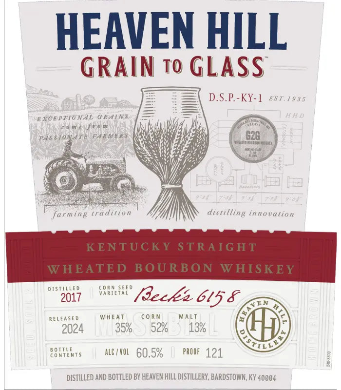 Heaven Hill Grain to Glass Wheated Bourbon Whiskey 700ml