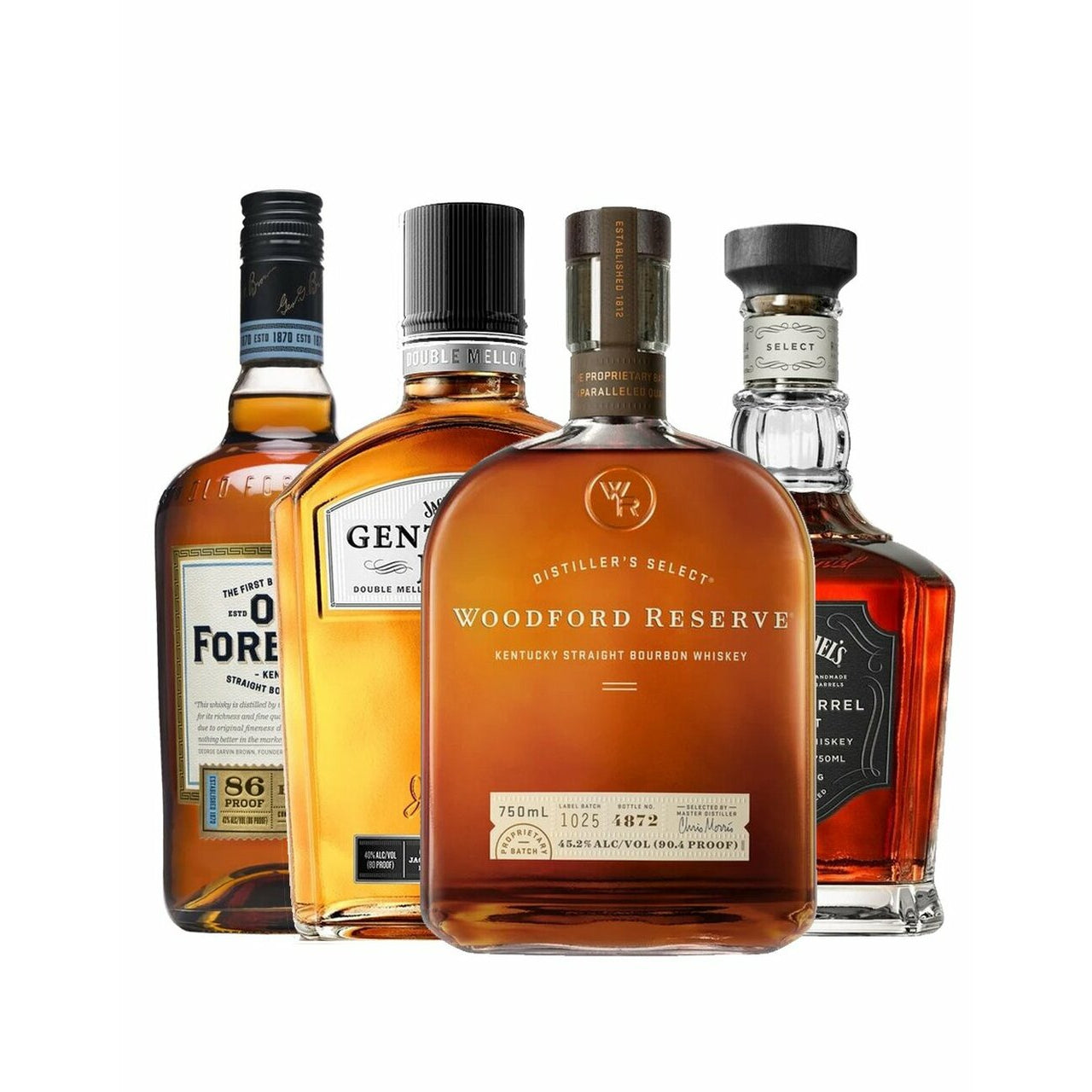 Brown Foreman 4 Bottle Whiskey Bundle