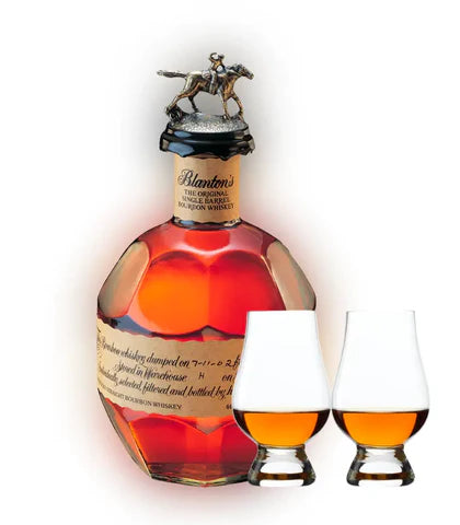Blanton's Single Barrel Bourbon Whiskey (750mL) & Glencairn Set Bundle