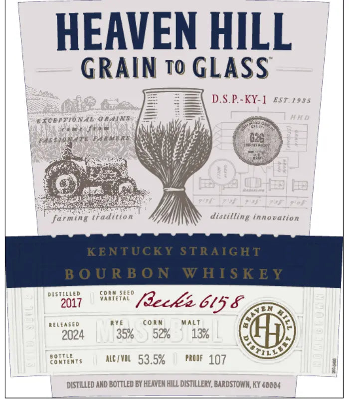 Heaven Hill Grain to Glass Straight Bourbon Whiskey 700ml