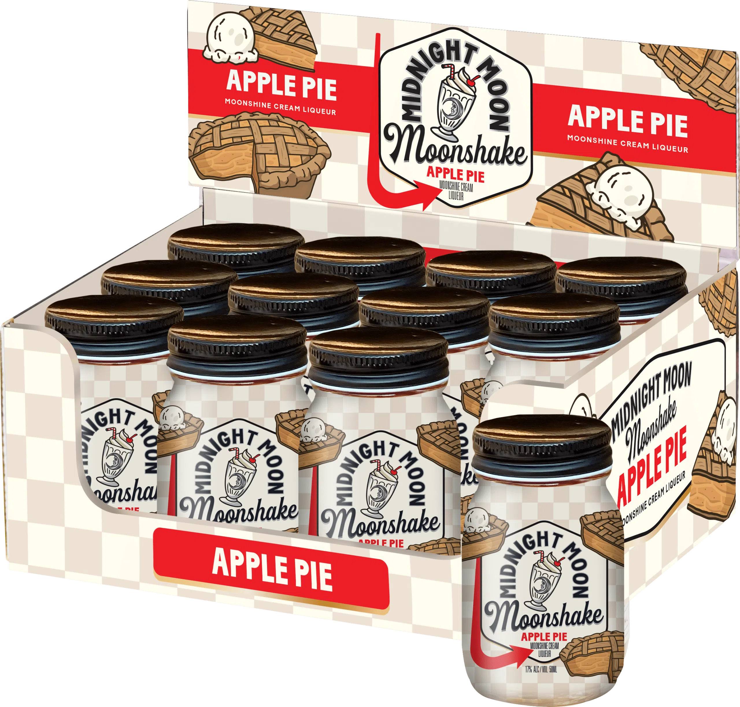 Apple Pie Moonshake Cream Liqueur (12 Pack- 50ML)
