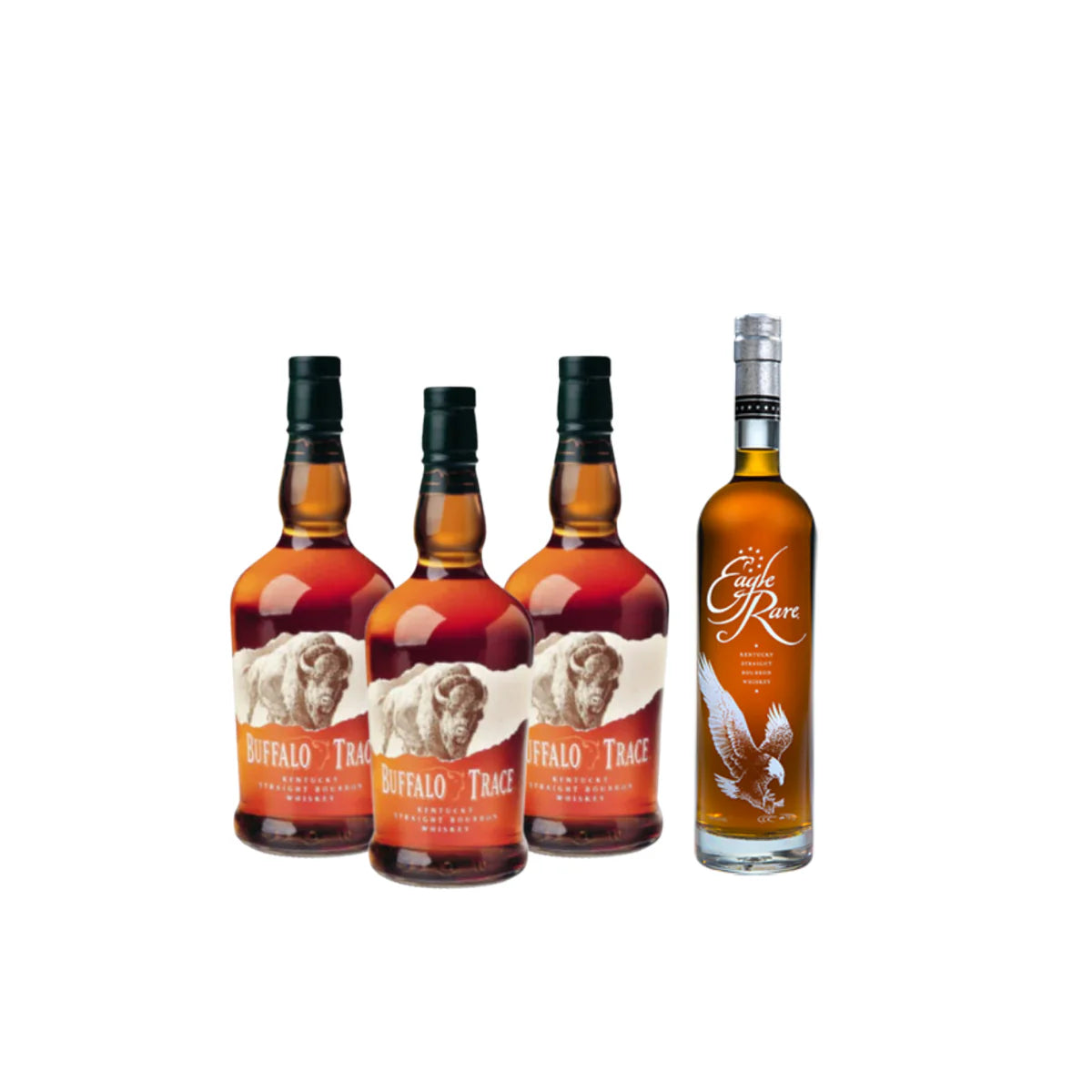 Buffalo Trace 3 Pack and Eagle Rare Bundle 750ml