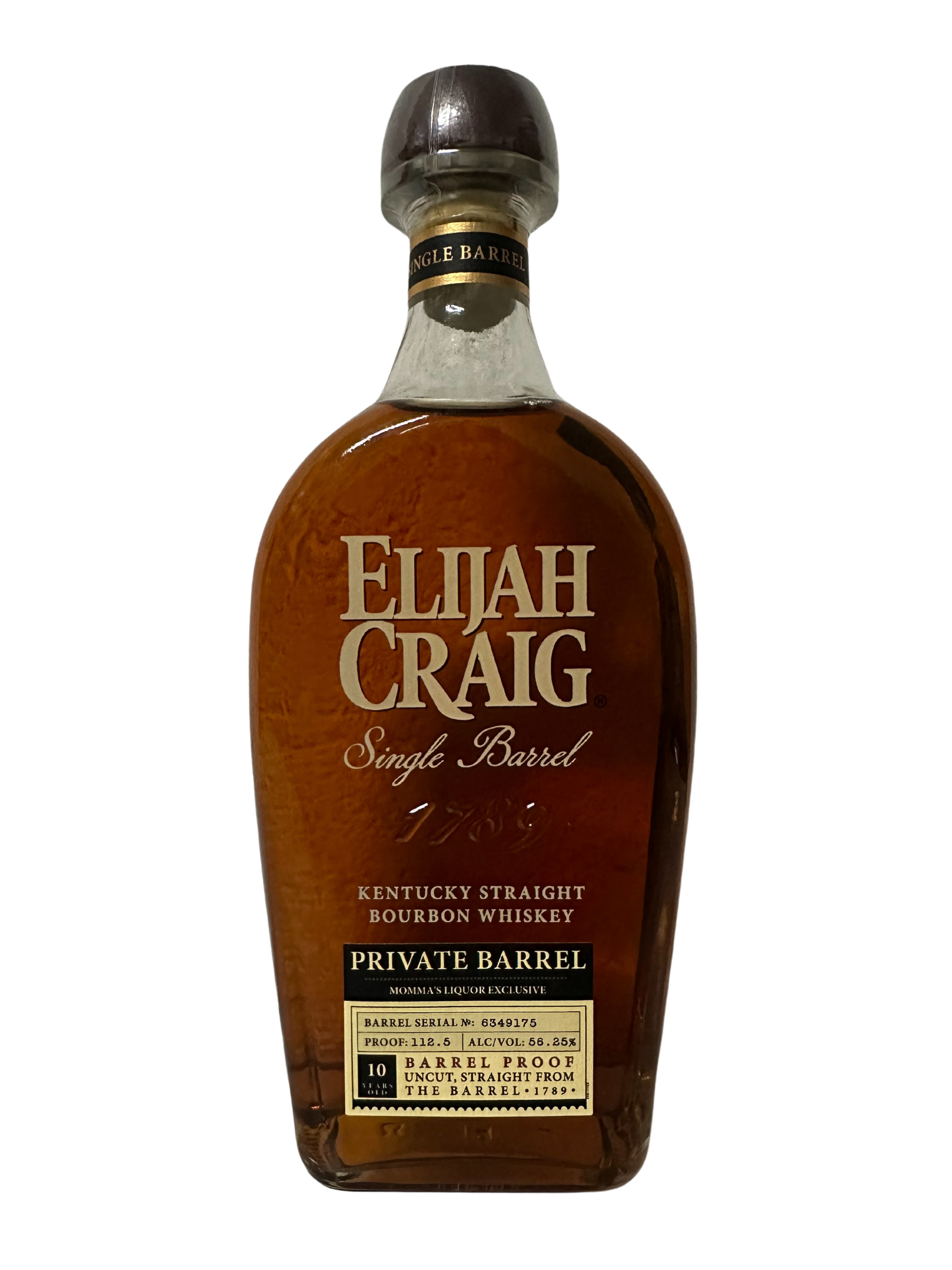 Elijah Craig Barrel Proof Private Barrel Store Pick (Aged 10 Years) 750ml