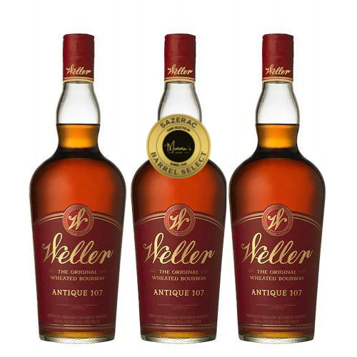 W.L. Weller Antique 107 Single Barrel Select by Momma's Liquor (3 pack) 750ml