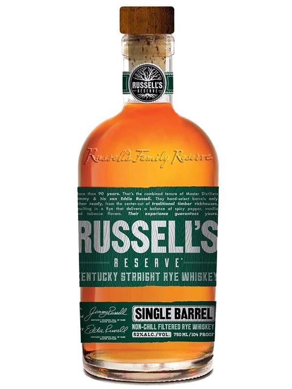 Russell's Reserve Single Barrel Rye Whiskey 750ml