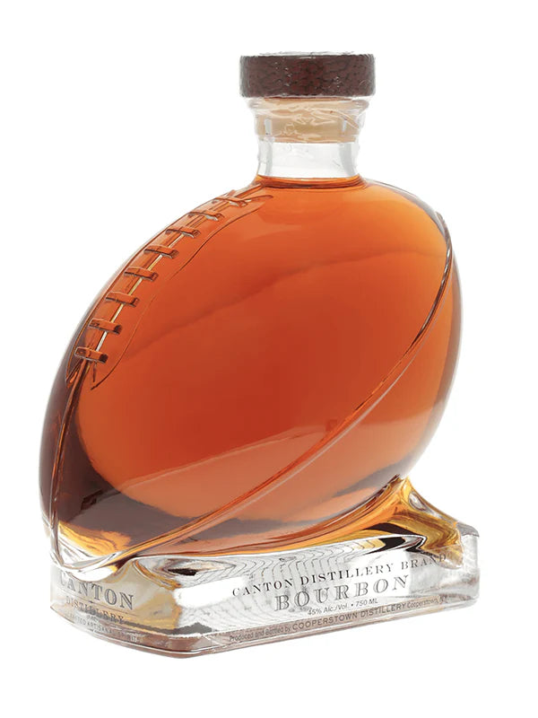 Cooperstown Canton Football Bourbon Whiskey Finished with Oak Dominos 750ml