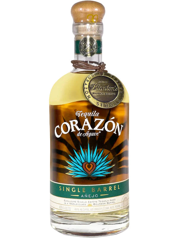 Corazon Single Barrel Reposado Tequila Aged in Blanton's Bourbon Barrels 750ml
