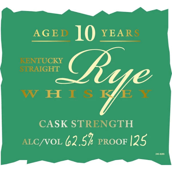 Parker's Heritage Collection 10 Year Old Cask Strength Rye 17th 2023 Edition 750ml