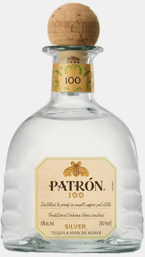 Patron 100 Silver Tequila 100 Proof High-Proof Blanco 750ml