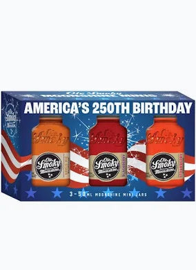 Ole Smoky Tennessee Moonshine America's 250th Birthday 3-Pack Mini Jars 50mL