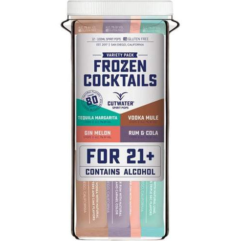 Cutwater Spirits Frozen Cocktail Spirit Pops 12pk