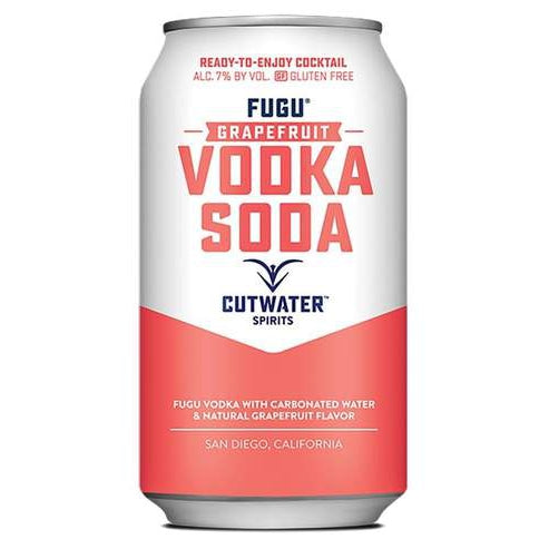 Cutwater Spirits Fugu Grapefruit Vodka Soda 4pk