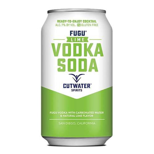 Cutwater Spirits Fugu Lime Vodka Soda 4pk