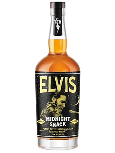 Elvis Midnight Snack Peanut Butter, Banana & Bacon Flavored Whiskey 750ml
