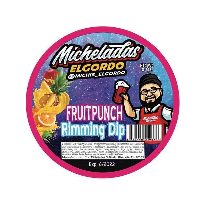 Micheladas El Gordo Fruit Punch Rimming Dip Chamoy 8oz