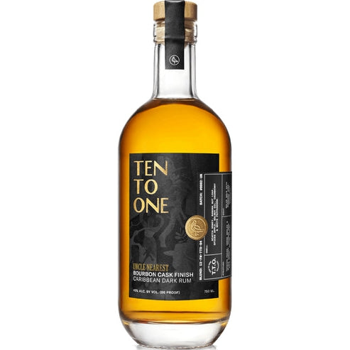 Ten To One Uncle Nearest Bourbon Cask Finish Caribbean Dark Rum 750ml