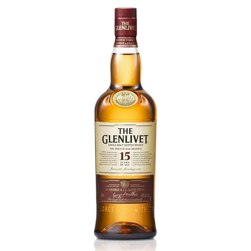 The Glenlivet Aged 15 Years Old French Oak Scotch Whiskey 750ml