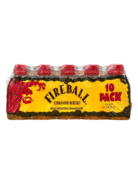 Fireball Cinnamon Whisky (10 Pack x 50ML Shots) – Bottle Broz