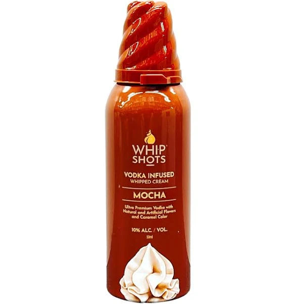 Whip Shots Vodka Infused Whipped Cream Mocha Flavor by Cardi B 50mL