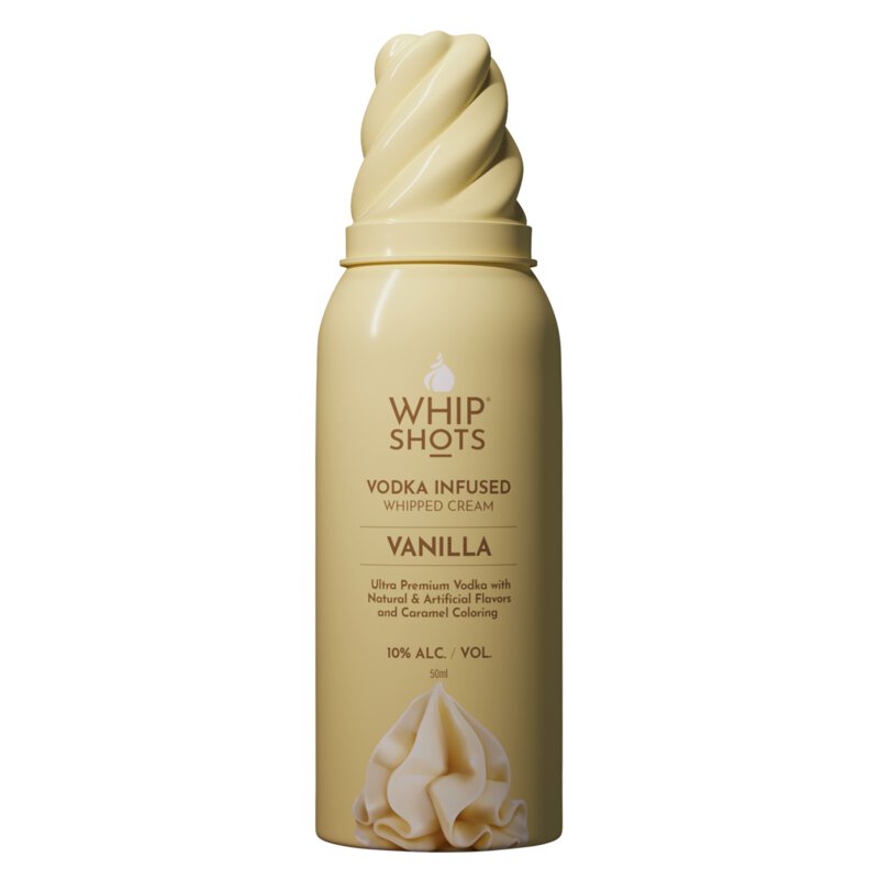 Whip Shots Vodka Infused Whipped Cream Vanilla Flavor by Cardi B 50mL